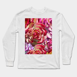 Pink and White Roses Long Sleeve T-Shirt